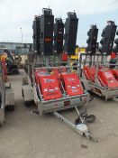 Pike 4 way XL2 multiphase traffic light c/w trailer 1 master & slave units.