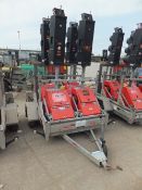 Pike 4 way XL2 multiphase traffic light c/w trailer 1 master & slave units.