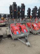 Pike 4 way XL2 multiphase traffic light c/w trailer 1 master & slave units.