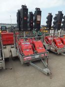 Pike 4 way XL2 multiphase traffic light c/w trailer 1 master & slave units.