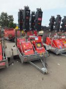 Pike 4 way XL2 multiphase traffic light c/w trailer 1 master & slave units.