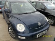 Volkswagen Beetle - WN52 AJV Date of registration: 22.10.2002 1595cc, petrol, manual, blue