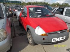Ford KA - RA03 YWW Date of registration: 30.06.2003 1297cc, petrol, manual, red Odometer reading
