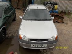 Ford Fiesta Zetec - X93 PPU Date of registration: 28.11.2000 1242cc, petrol, manual, silver Odometer