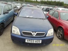 Vauxhall Vectra LS 16V - YP03 AOS Date of registration: 30.03.2003 2198cc, petrol, manual, blue