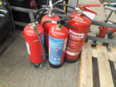 4 fire extinguishers