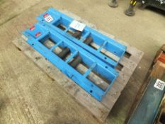 Pair of 1.5 tonne cable rollers