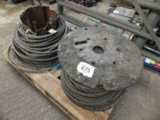 2 reels of wire rope