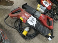 Hilti and Milwaukee reciprocating saws