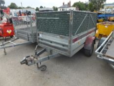 Single axle garden trailer