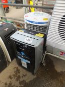 Symphony air cooler and Honeywell air conditioning unit