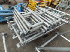 Pallet of aluminium tower parts