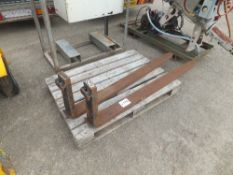 Pair of forklift forks