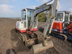 Takeuchi TB125 excavator - 5538 hrs - with certificate of conformity