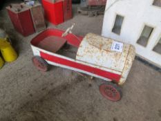 Childs tin pedal car