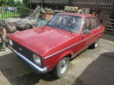 FORD ESCORT 1.3L MK2 No V5 registration document - not UK registered - c1979 - imported from Belgium