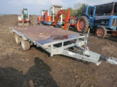 Indespension tandem axle 12ft plant trailer