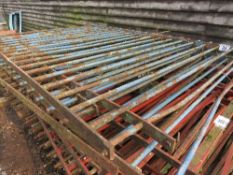 Quantity of blue steel railings