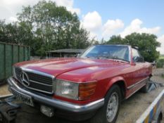 MERCEDES 380SL HARD/SOFT TOP Registration Number: B287 BMK - 22.5.1985 - 3839cc - MOT expired 22.6.