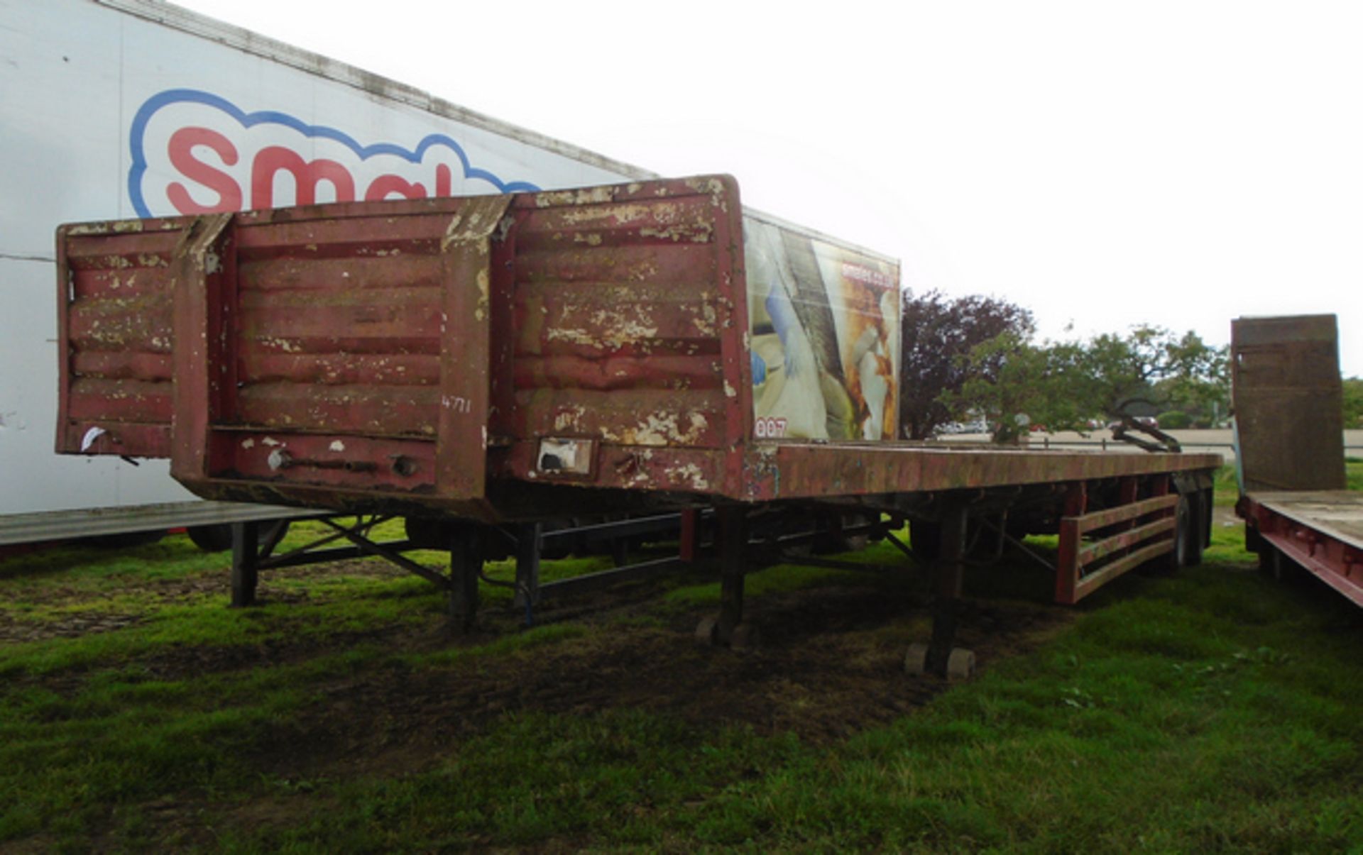 4771 40ft tandem flat trailer