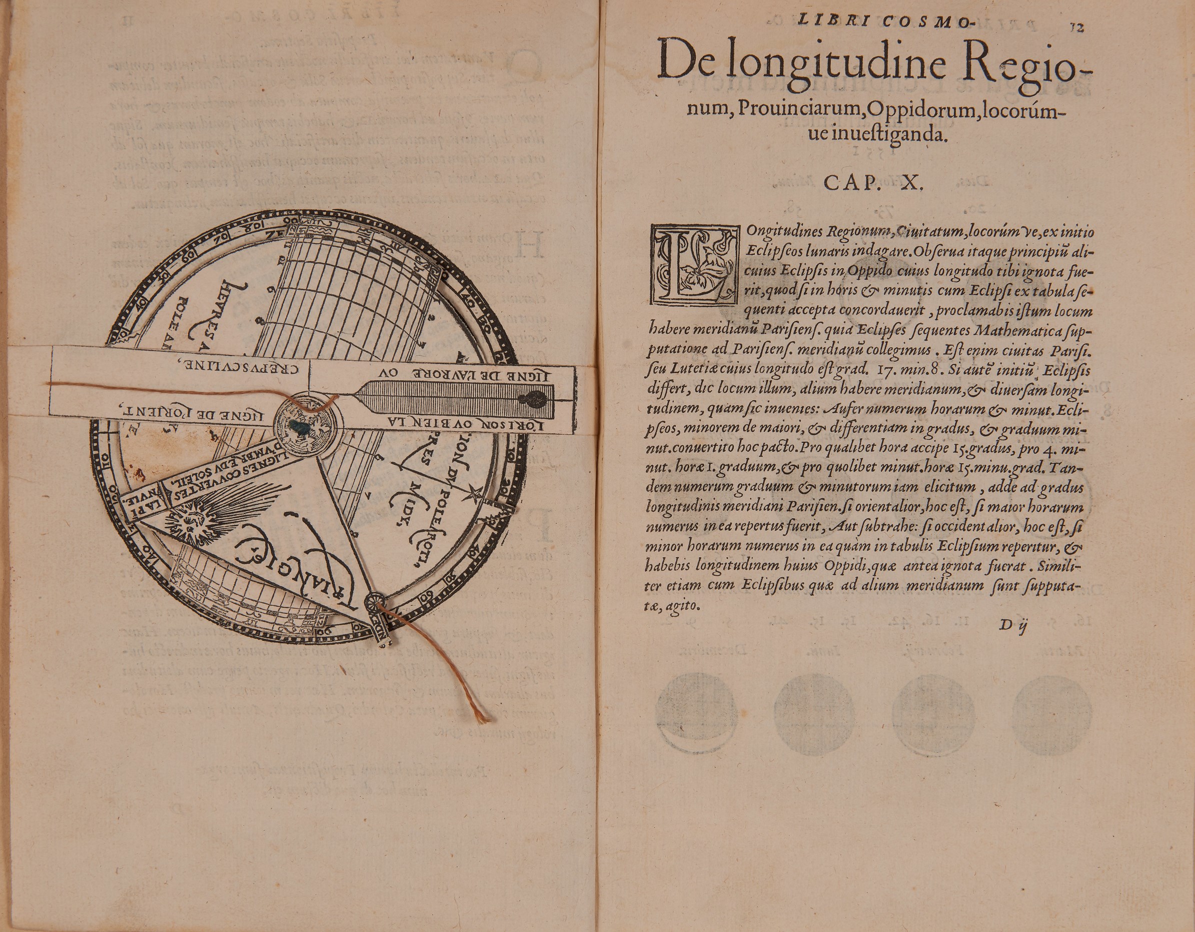 APPIANO, Pietro (1495-1552). Cosmographia, per Gemmam Frisium. Parigi: Vivanti Gaultherot, 1553-