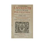 LAURENZI, Giuseppe (n.1583) - Polymathia: sive variae antiquae eruditionis libri sex. Lyon: