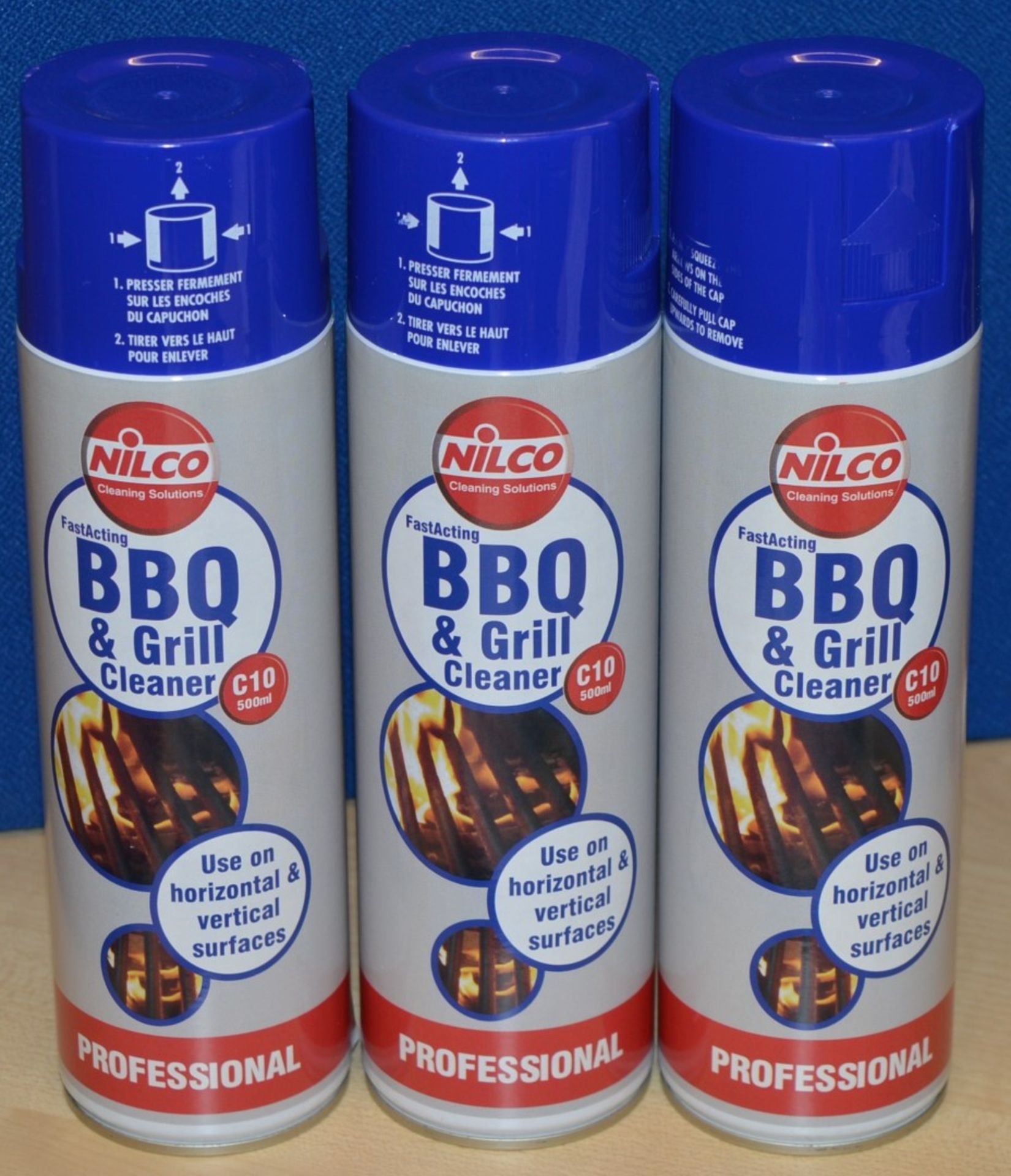 6 x Professional Fast Acting BBQ & GRILL Cleaner - Includes 6 x C10 500ml Bottles - Nilco Cleaning S