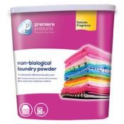 40 x Premiere None Biological Laundry Powder - Premiere Products - Includes 40 x 5 kg Container - Br