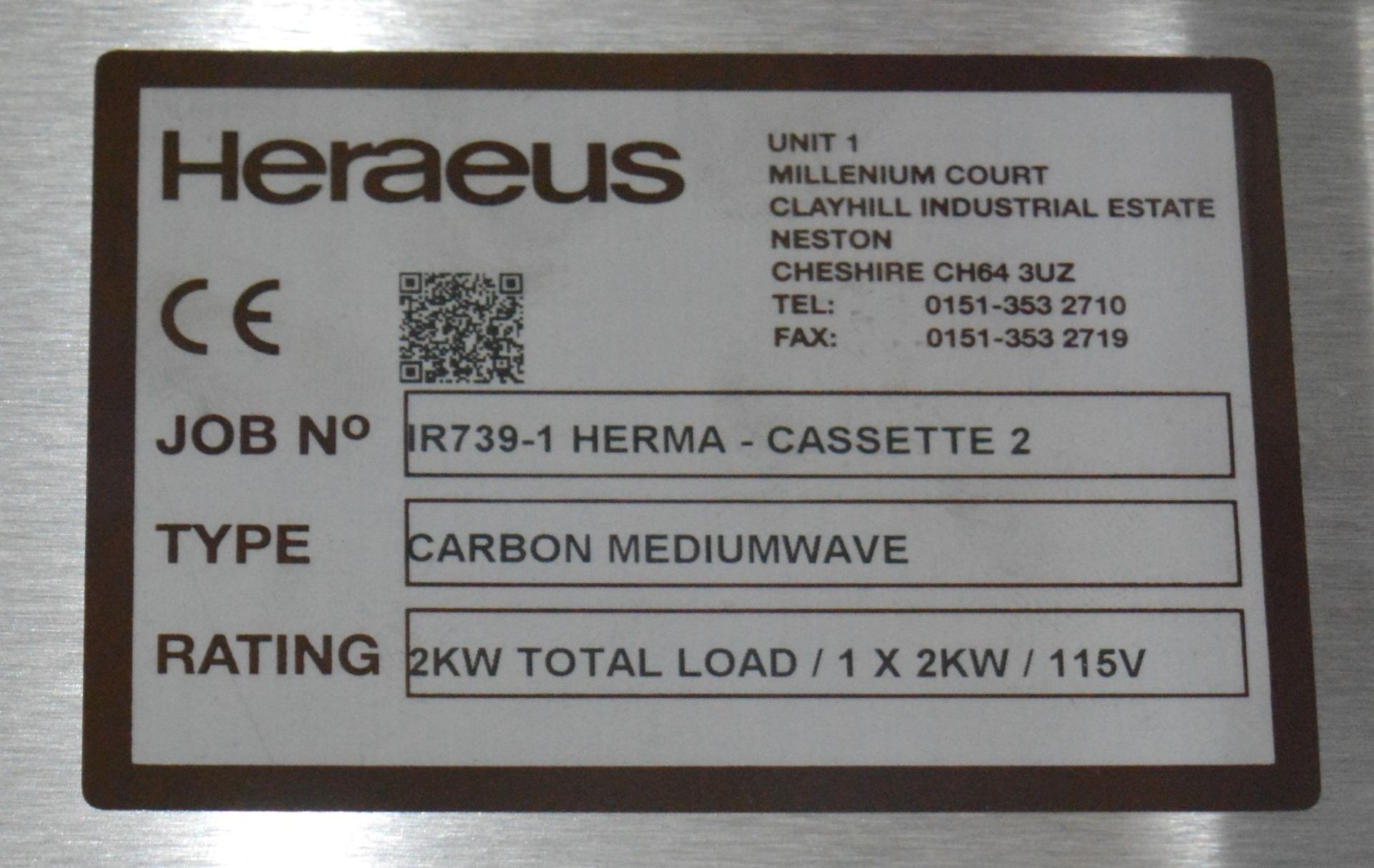 1 x Herma Infrared Label Applicating Heat Tunnel - Manufactured in 2015 - Designed For Applying - Image 20 of 54