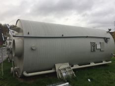 1 x BHD2 25,000 Litre Polypropylene Chem Resist Tank - Location: Oldham Has been used for detergent