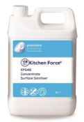 40 x Kitchen Force 5 Litre Concentrated Catering Surface Sanitiser - Premiere Products - Includes 40