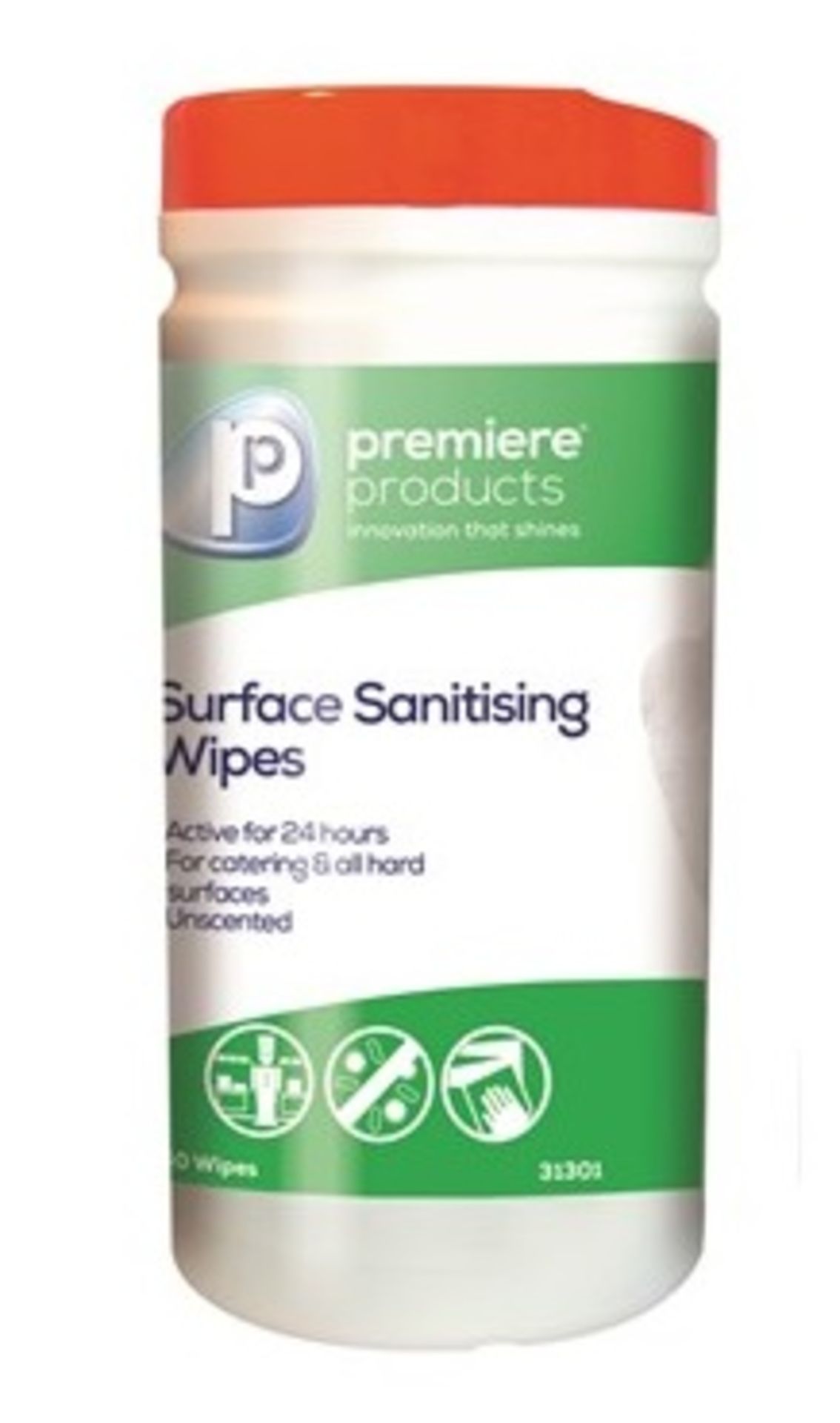 30 x Premiere Byotrol 150 Surface Sanitising Wipe Packs - Premiere Products - Byotrol Technology - I