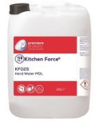 1 x EcoForce 20 Litre Hard Water MDL - Commercial Dishwasher Dertergent - Premiere Products - Brand