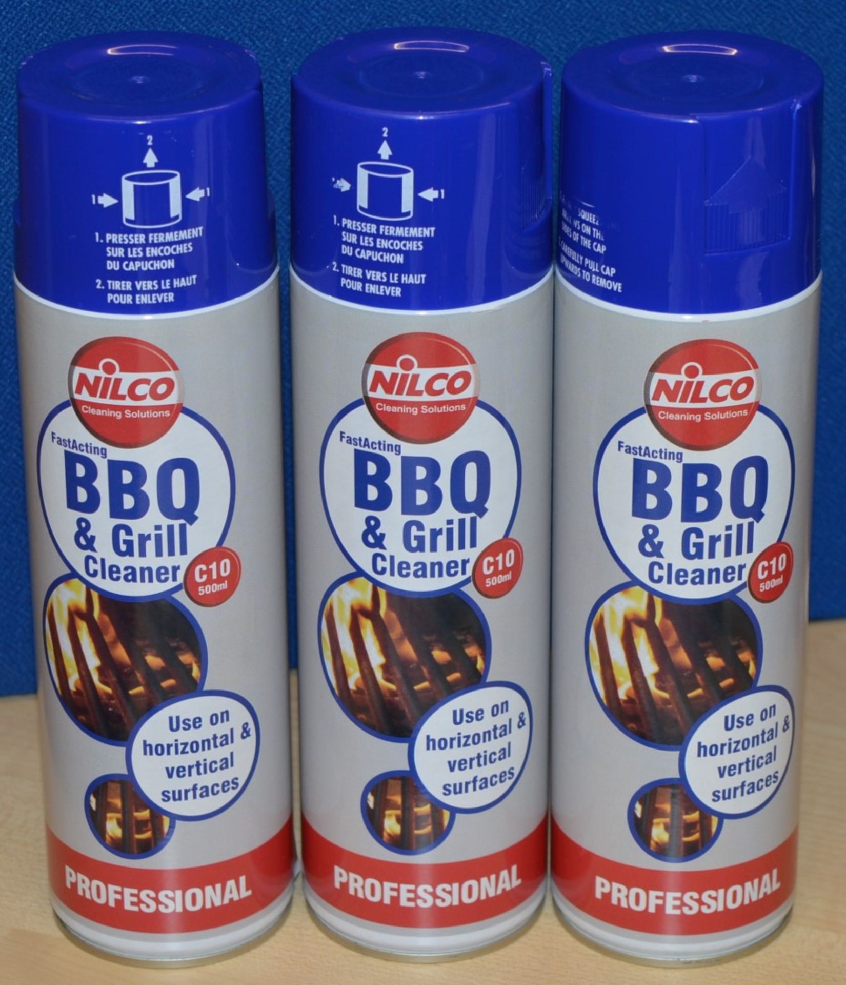 48 x Professional Fast Acting BBQ & GRILL Cleaner - Includes 48 x C10 500ml Bottles - Nilco Cleaning