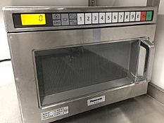 1 x Panasonic NE1853 Heavy Duty 1800w Commercial Microwave Oven - Originally Purchased & Installed