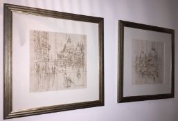 2 x Adelene Fletcher Venice Signed Prints - San Marco and The Grand Canal - Beautifully Detailed