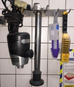 1 x Waring Heavy Duty Big Stix Blender Plus Two Unused Cleaning Brushes and Wall Mounted Hanging