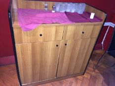 1 x Server Cabinet With Candle Holders and Cutlery - CL188 - Location: London W1J Buyers will be