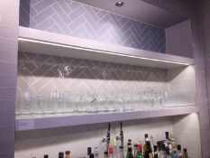 2 x Bar Wall Shelves With LED Lighting - Dimensions: W174 x D34cm, Thickness 6cm - Originally