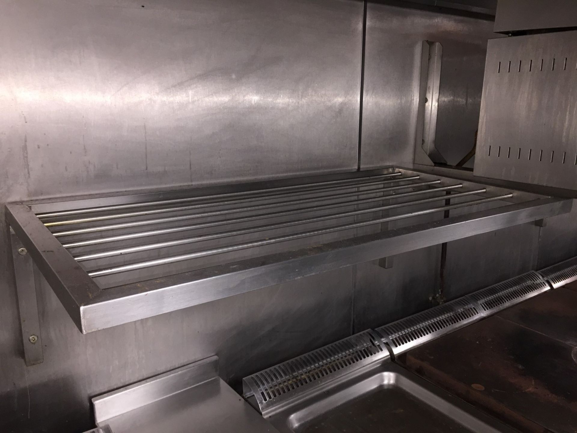 1 x Wallmounted Stainless Steel Commercial Kitchen Shelf / Rack - Dimensions: 98 x 50cm - Ref: WS/SF - Image 2 of 3