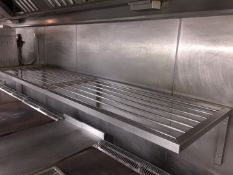 1 x Wallmounted Stainless Steel Commercial Kitchen Shelf / Rack - Dimensions: 200 x 50cm - Ref: WS/S