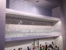 2 x Bar Wall Shelves With LED Lighting - Dimensions: W174 x D34cm, Thickness 6cm - Originally Built