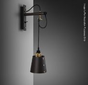 1 x BUSTER + PUNCH Hooked Wall Light With Metal Shade - Ref: WS/FF160I - CL204 - Location: London Ci