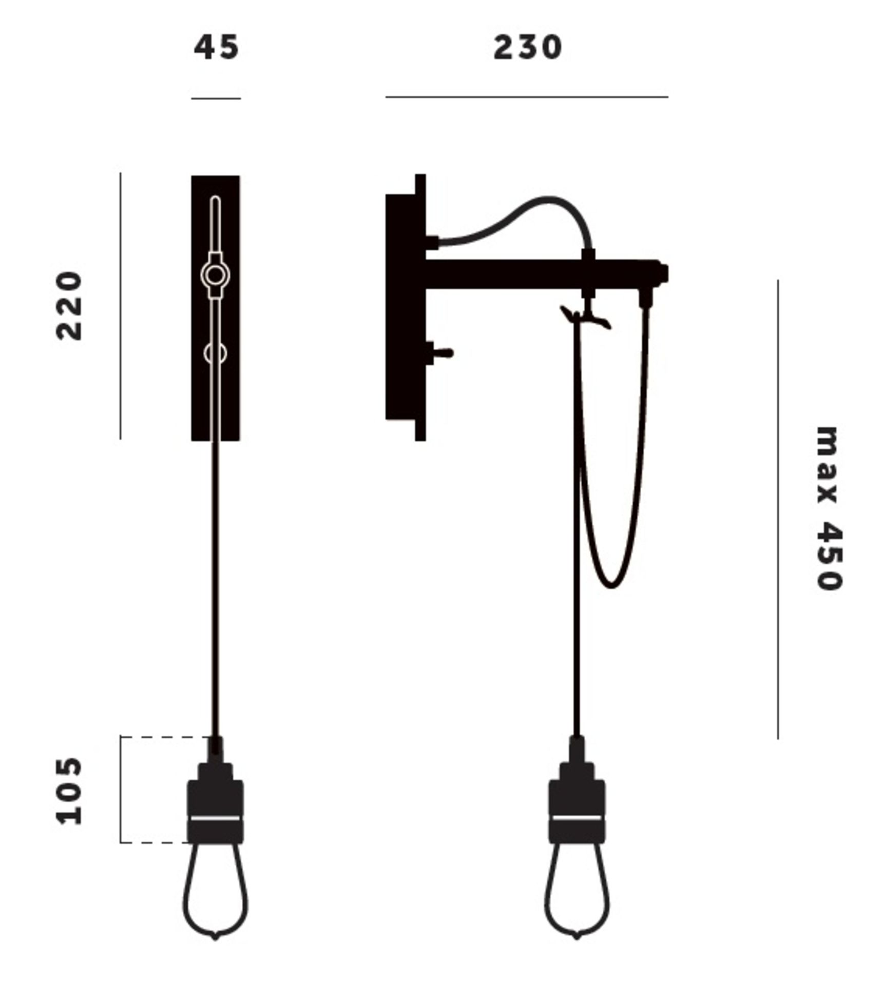 1 x BUSTER + PUNCH Hooked Wall Light With Metal Shade - Ref: WS/FF160B - CL204 - Location: London Ci - Image 11 of 11