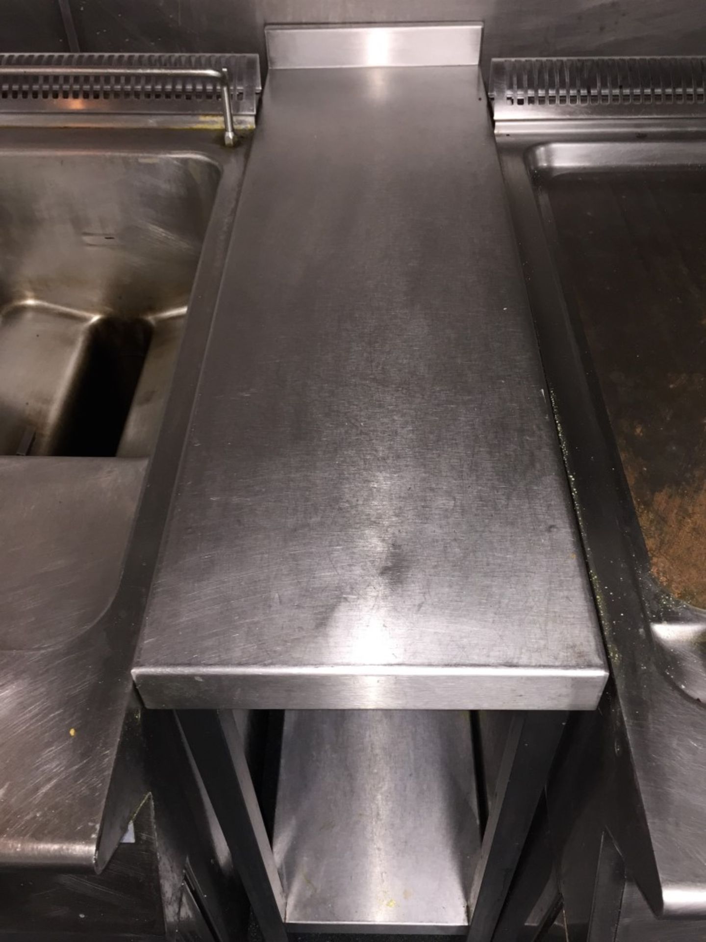 1 x Heavy Duty Stainless Steel Narrow Prep Table - Built & Installed July 2015 - Dimensions Of Each: - Image 2 of 3