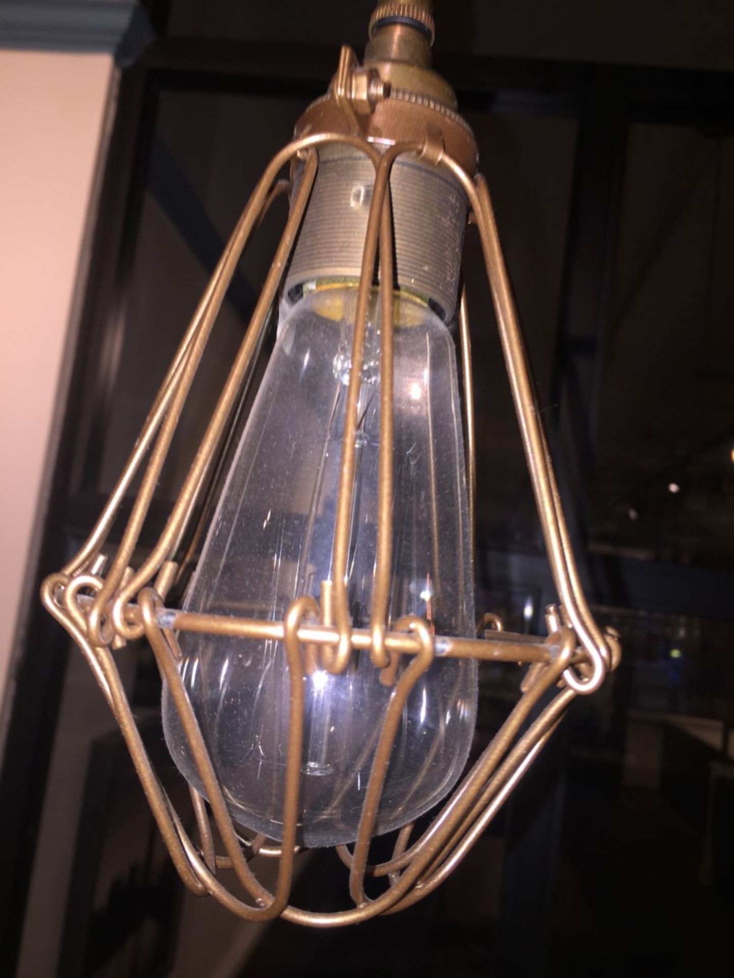 1 x Designer Industrial-Style Triple Pendant Light Fitting - Approx Dimensions: Diameter 12cm, Drop - Image 2 of 4