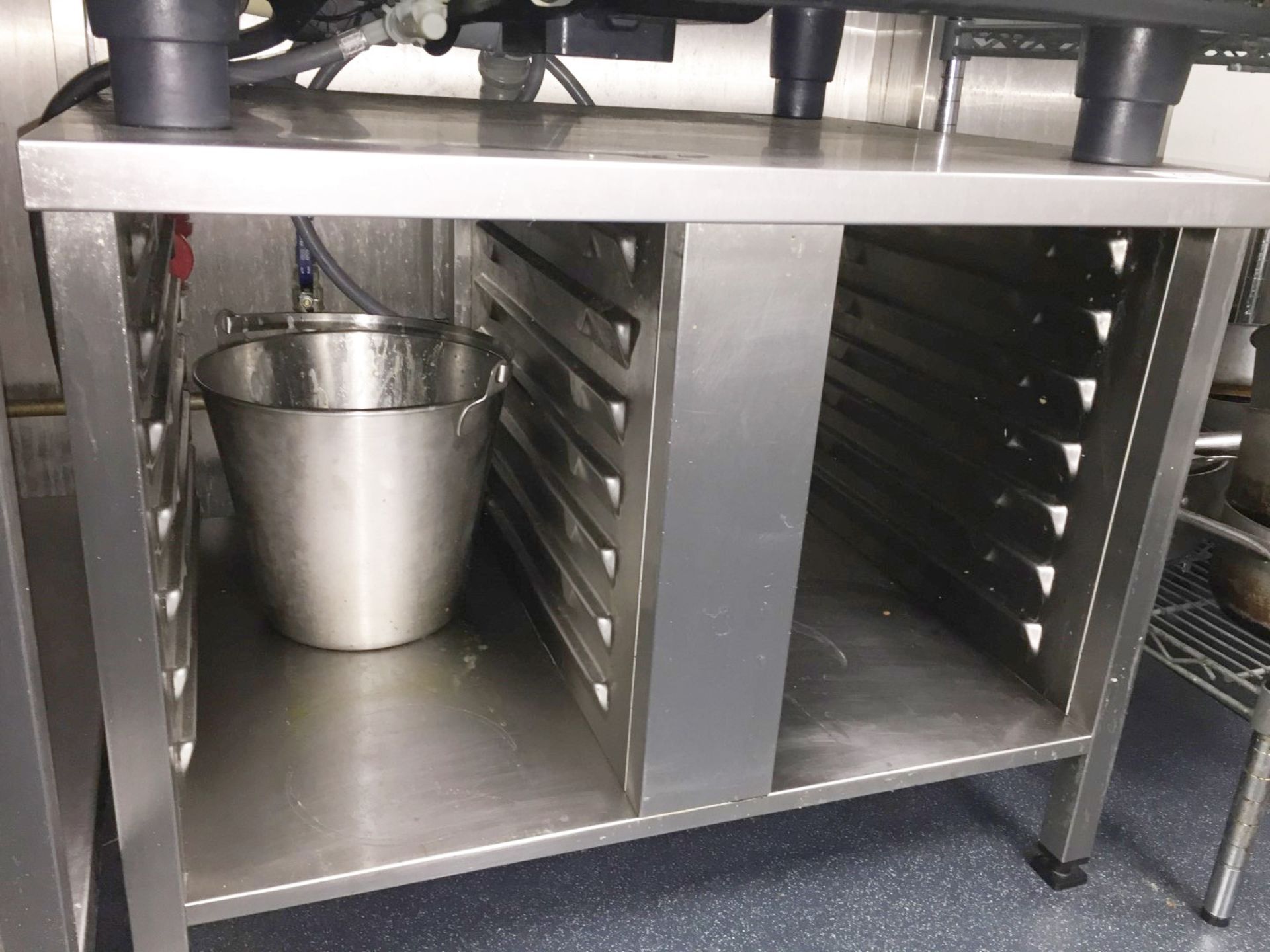 1 x Stainless Steel Commercial Prep Table With Space For Trays / Racks - Dimensions: 84 x 72 x H68cm - Image 2 of 2