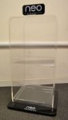 1 x Acrylic Counter Top Display Unit - New & Boxed - CL185 - Ref: DRTNEODSPLY - Location: Stoke ST3