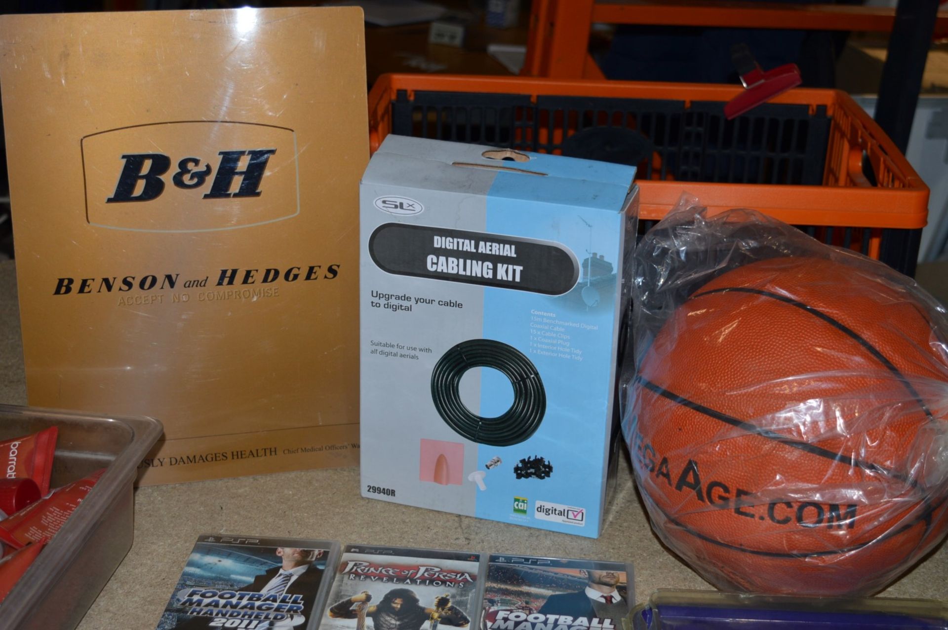 1 x Assortment of Items Including Digital Aerial Cabling Kit, Basketball, HP Printer Cartridges, - Image 2 of 10