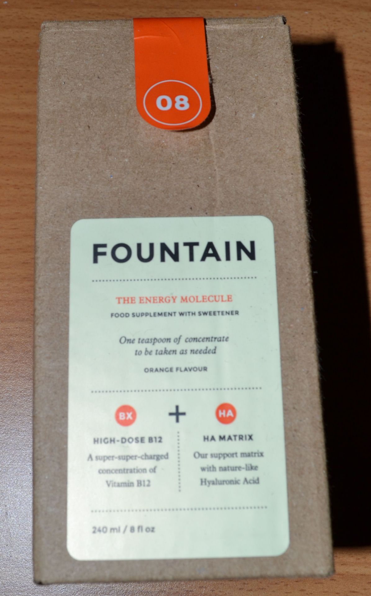 20 x 240ml Bottles of Fountain, The Energy Molecule Supplement - New & Boxed - CL185 - Ref: DRT0643 - Image 2 of 6